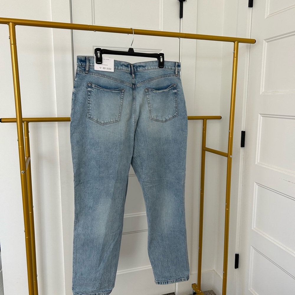 LOFT NWT Distressed 90’s Style Relaxed High Waist Boyfriend Jeans - Picture 2 of 6